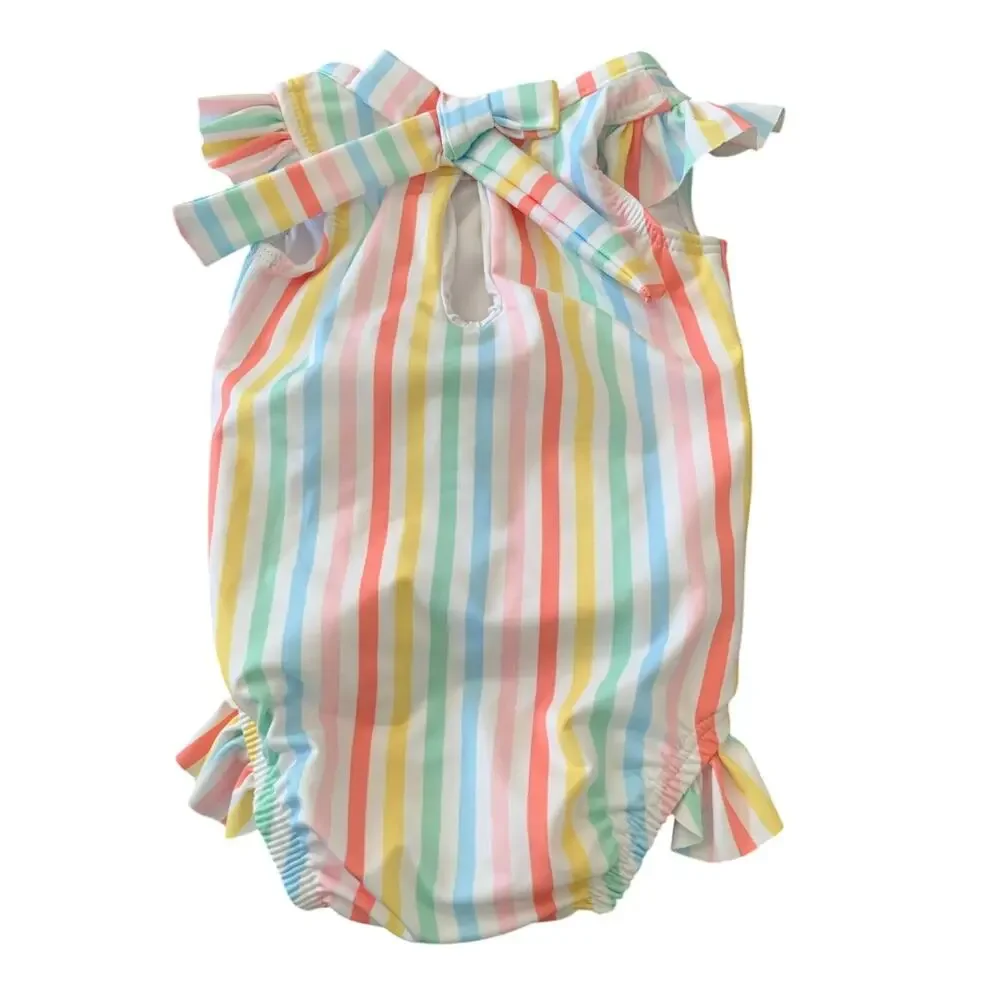 Lullaby Set‎ Striped one piece bathing suit NWT size 3mo